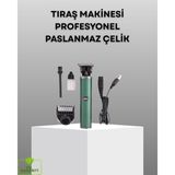 Tios Shop Krm Profesyonel Şarjlı Tıraş Makinesi – 180 Dakika Kullanım, 2.5 Saat Hızlı Şarj, Evrensel