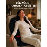 Tios Shop Krm Titreşimli Isıtmalı Koltuk Tipi Masaj Minderi Ergonomik Tasarım Krm