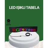 Tios Shop Krm USB Girişli Rgb LED Tabela Ayarlanabilir Parlaklık ve Kayan Yazı Özellikli Krm