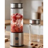 Tios Shop Krm USB Type C Şarjlı Cam Blender 6 Lı Smoothie ve Shake Blender Krm