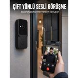 Tios Shop Krm Wi-Fi Bağlantılı Akıllı Kapı Zili Telefon Kontrollü Hd Güvenlik Sistemi Krm