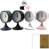 Tios Shop Krm Yuvarlak Masa Çalar Saat Metal Kasa Renkli Pilli - Ayaklı Çap: 8.5cm Bgc-5 (5047) Krm