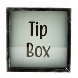 Tip Box Fonu Ahşap ve Cam Tasarımlı Kumbara