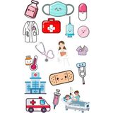 Tıp Doktor Hemşire Sticker Telefon Laptop Notebook Tablet Defter Matara Stiker Etiket ST1269