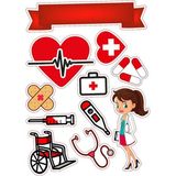 Tıp Doktor Hemşire Sticker Telefon Laptop Notebook Tablet Defter Matara Stiker Etiket ST1459