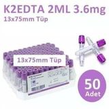 Tıpkimsan Bd Vacutainer Mor Kapak Kan Alma Tüpü 50'Li