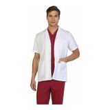 TıpMod Erkek Kısa Kol Ceket Yaka Doktor Önlüğü - 3XL - Beyaz