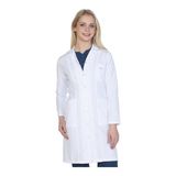 TıpMod Kadın Uzun Boy Ceket Yaka Doktor Önlüğü - Beyaz - 2XL