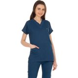 TıpMod Yarasa Kol Likralı Indigo Doktor / Hemşire Forması - İndigo - 2XL
