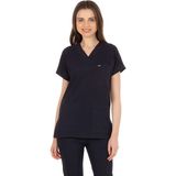 TıpMod Yarasa Kol Likralı Lacivert Doktor / Hemşire Forması - 2XL
