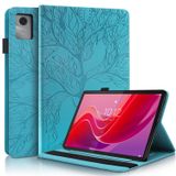 TIPOYOROO Lenovo Tab M11 11 inç 2024 (TB330FU) için Kılıf PU Deri Koruyucu Kılıf Hafif Katlanır Ayak, Elastik Bantlı ve Kart Tutuculu Lenovo Tab M11 - Turkuaz