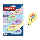 Tipp-ex Mini Pocket Mouse Pastel Şerit Silici 5'li Set Çok Renkli