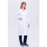 TIPTEKS Kadın Gömlek Yaka Tesettür Boy Doktor - Öğretmen Önlüğü