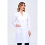 TIPTEKS Uzun Boy Kadın Gömlek Yaka Doktor - Öğretmen Önlüğü.