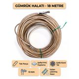 Tır Dorse Kamyon Konteyner Gümrük Halatı Galvanizli Çelik Tel 18 Metre 6Mm