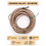 Tır Dorse Kamyon Konteyner Gümrük Halatı Galvanizli Çelik Tel 20 Metre 6Mm