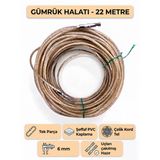 Tır Dorse Kamyon Konteyner Gümrük Halatı Galvanizli Çelik Tel 22 Metre 6Mm
