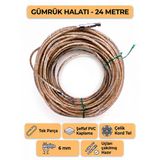 Tır Dorse Kamyon Konteyner Gümrük Halatı Galvanizli Çelik Tel 24 Metre 6Mm