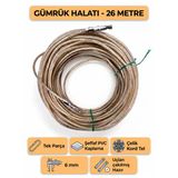 Tır Dorse Kamyon Konteyner Gümrük Halatı Galvanizli Çelik Tel 26 Metre 6Mm