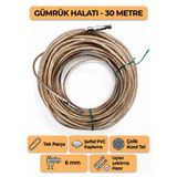 Tır Dorse Kamyon Konteyner Gümrük Halatı Galvanizli Çelik Tel 30 Metre 6Mm