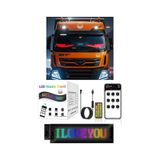 Tır Kamyon Uyumlu 60 Cm Led Matrx Rgb Panel Kumandalı 4 Mt Kablolu