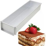 Tiramisu Tavası Kapaklı 40X8 Cm H:8 Cm - Paslanmaz Çelik Kazıyıcı Hediye