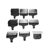 [Tıraş Başlıkları] 1 X Tıraş Makinesi T-Bıçak + 8 X Saç Kesme Makinesi İçin Kılavuz Tarak No. 1-8 1/8"-1" 3-25Mm Yedek Parça Wahl 9870L 9876 9876L 5598 9880 9880L 9884L İle Uyumlu [İlki Kolay