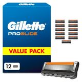 Tıraş Makineleri İçin Gillette Proglide Tıraş Bıçakları, Erkek Islak Tıraş Makineleri İçin 5 Katlı Bıçağa Sahip 12 Yedek Bıçak