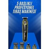 Tıraş Makinesi Şarjlı 5 Başlıklı Burun ve Kulak Temizleme