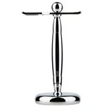 Tıraş Standı, Jilet Tutucu, Erkekler İçin Pratik Gümüş Tıraş Fırçası Standı, Moda Paslanmaz Çelik Tıraş Fırçası Tutucu, 17Cm Erkek Tıraş Fırçası Ev Ve Seyahat İçin Hediye Seti
