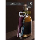 Tirbişon Paslanmaz Şişe Açacağı Çelik Multi Açacak 13 Cm