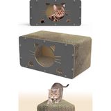 Tırmata Doğal Karton Kedi Tırmalaması Kedi Tırmalama Kanepesi Tahtası Kedi Tırmalama Evi (Kar - Çok Renkli