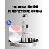 Tırnak Matkabı ve LED Oje Kurutucu 2’li Profesyonel Bakım Seti