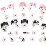 Tırnak Sticker, Tırnak Süsleme, Nail Art (ym-124) - 6X5 cm - Kurdele Çiçek
