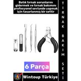 #Tırnakbakım Premium Güzellik Salonu Manikür Pedikür Çantalı Batık Tırnak Çıkarma Bakım Seti 6 Parça
