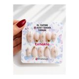 TIRNAKLA El Yapımı XSmall Beden Kısa Badem 10'lu Tekrar Kullanılabilir Takma Protez Tırnak