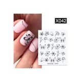 Tırnakmania Su Transferli Nail Art Sticker X042 (49831-42) 3904