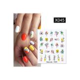 Tırnakmania Su Transferli Nail Art Sticker X045 (50127-3)