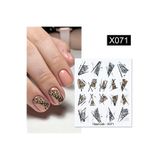 tırnakmania Su transferli nail art sticker X071 (50127-29) 3919
