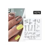 Tırnakmania Su Transferli Nail Art Sticker X076 (50127-34) 3921
