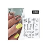 Tırnakmania Su Transferli Nail Art Sticker X076 (50127-34)