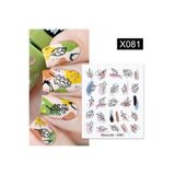 Tırnakmania Su Transferli Nail Art Sticker X081 (52340-1) 3922