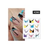 tırnakmania Su transferli nail art sticker X090 (52340-10) 3931