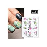 Tırnakmania Su Transferli Nail Art Sticker X091 (52340-11) 3932