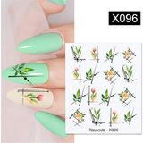 Tırnakmania Su Transferli Nail Art Sticker X096 (52340-16)
