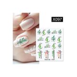 Tırnakmania Su Transferli Nail Art Sticker X097 (52340-17) 3938