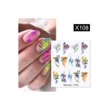Tırnakmania Su Transferli Nail Art Sticker X108 (53013-8) 3949