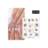 tırnakmania Su transferli nail art sticker X110 (53013-10) 3951