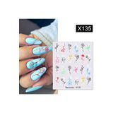 tırnakmania Su transferli nail art sticker X135 (53925-1) 3967