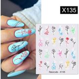 Tırnakmania Su Transferli Nail Art Sticker X135 (53925-1)